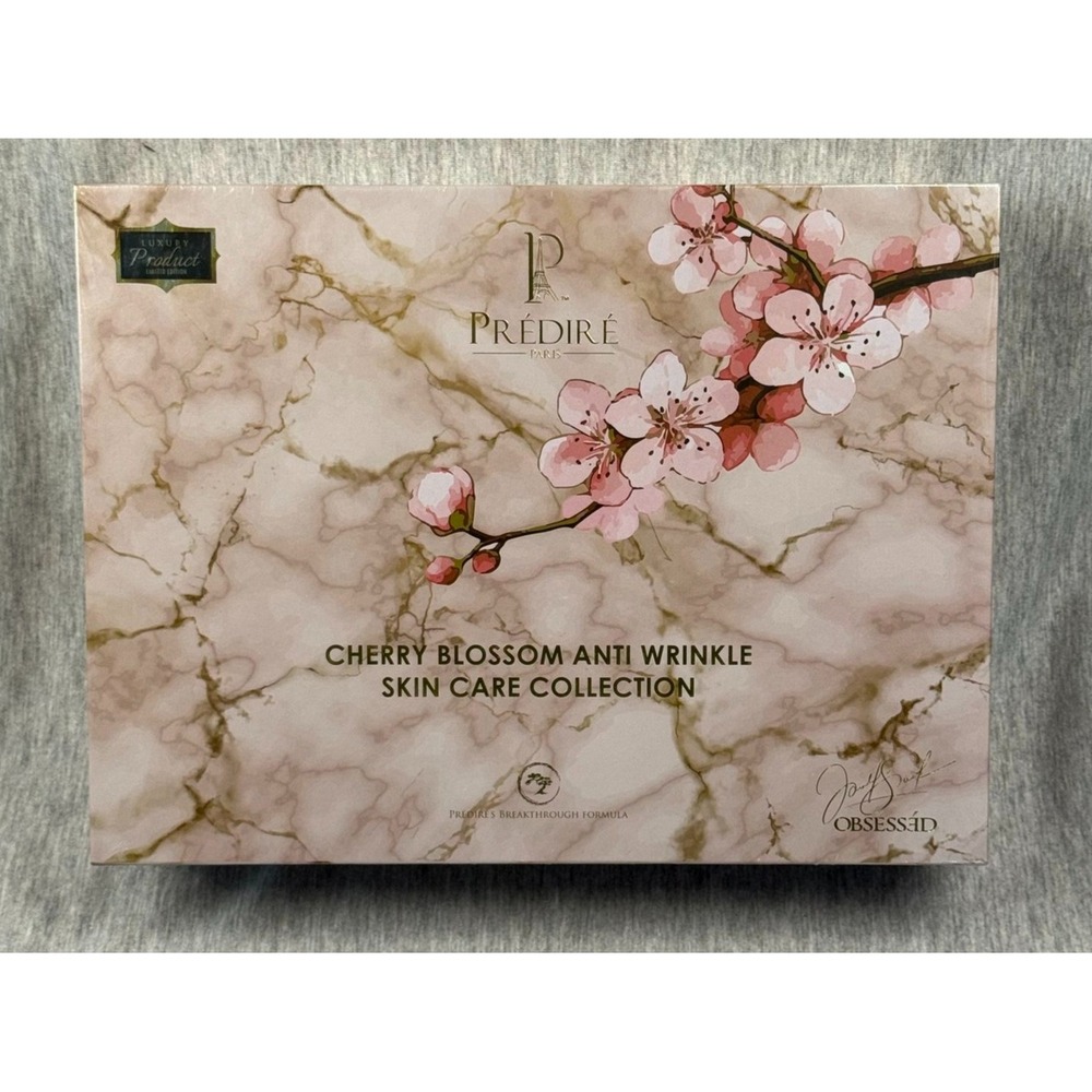Prediré Paris Cherry Blossom Anti-Wrinkle Skin Care Collection Luxury Set New‎